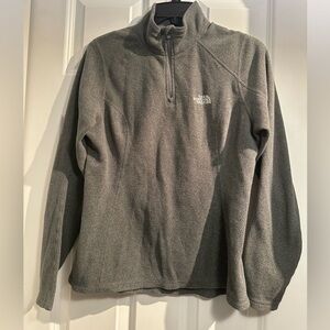 The North Face 1/4 zip fleece jacket, women’s small, grey, xs